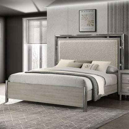 Lennox - Eastern King / Western King Headboard, Footboard & Slat Kit - Gray