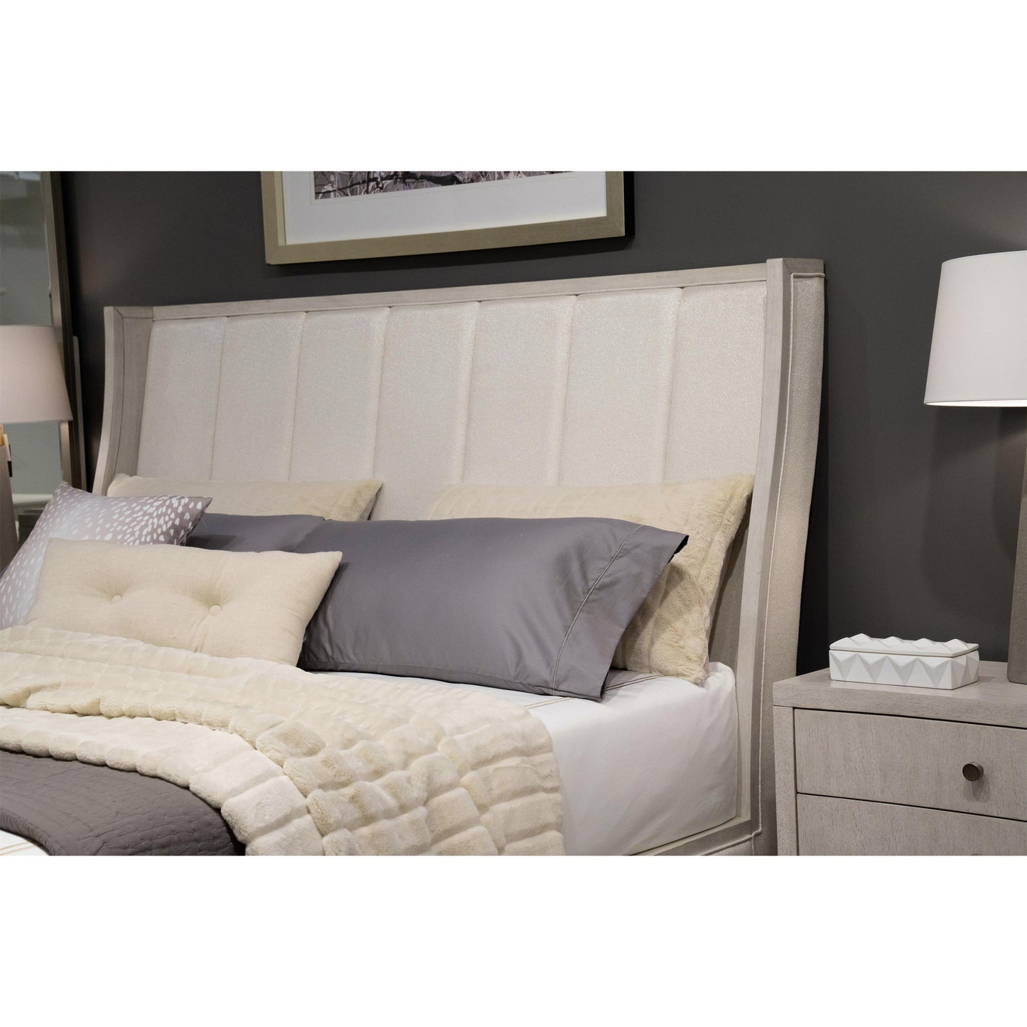 Hepburn - King Upholstered Headboard - White