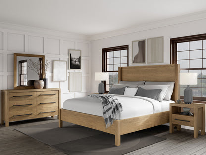 Davie - Wood One Drawer Nightstand - Light Brown