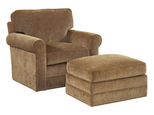 Lexington Upholstery - Clifton Ottoman - Dark Brown