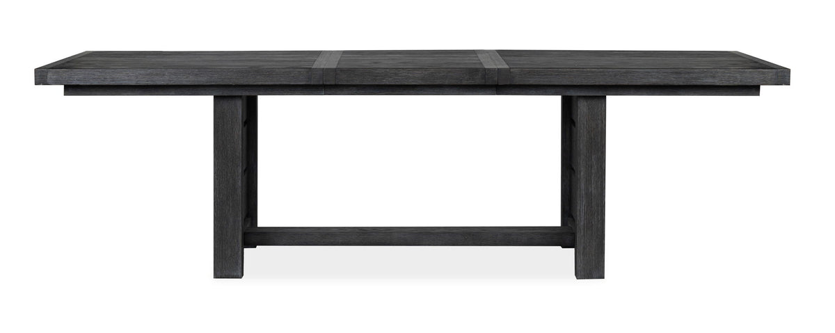 Plum Creek - 6 Piece Extendable Trestle Dining Table Set