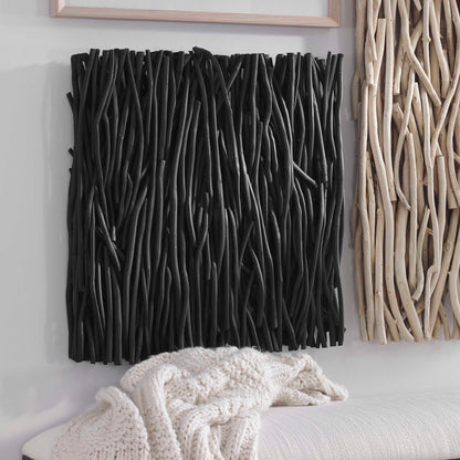 Gathered Teak - Square Wood Wall Decor