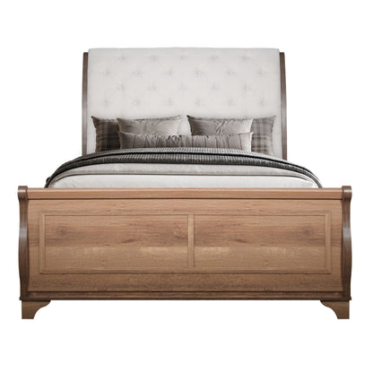 Coventry Hall - Western King Headboard, Footboard & Slats - Pecan