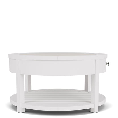 Rosalie - Round Cocktail Table - White