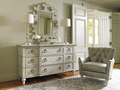 Oyster Bay - Hempstead Vertical Mirror - Pearl Silver