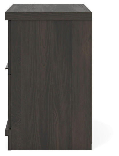 Shaehartin - Two Drawer Night Stand - Dark Brown
