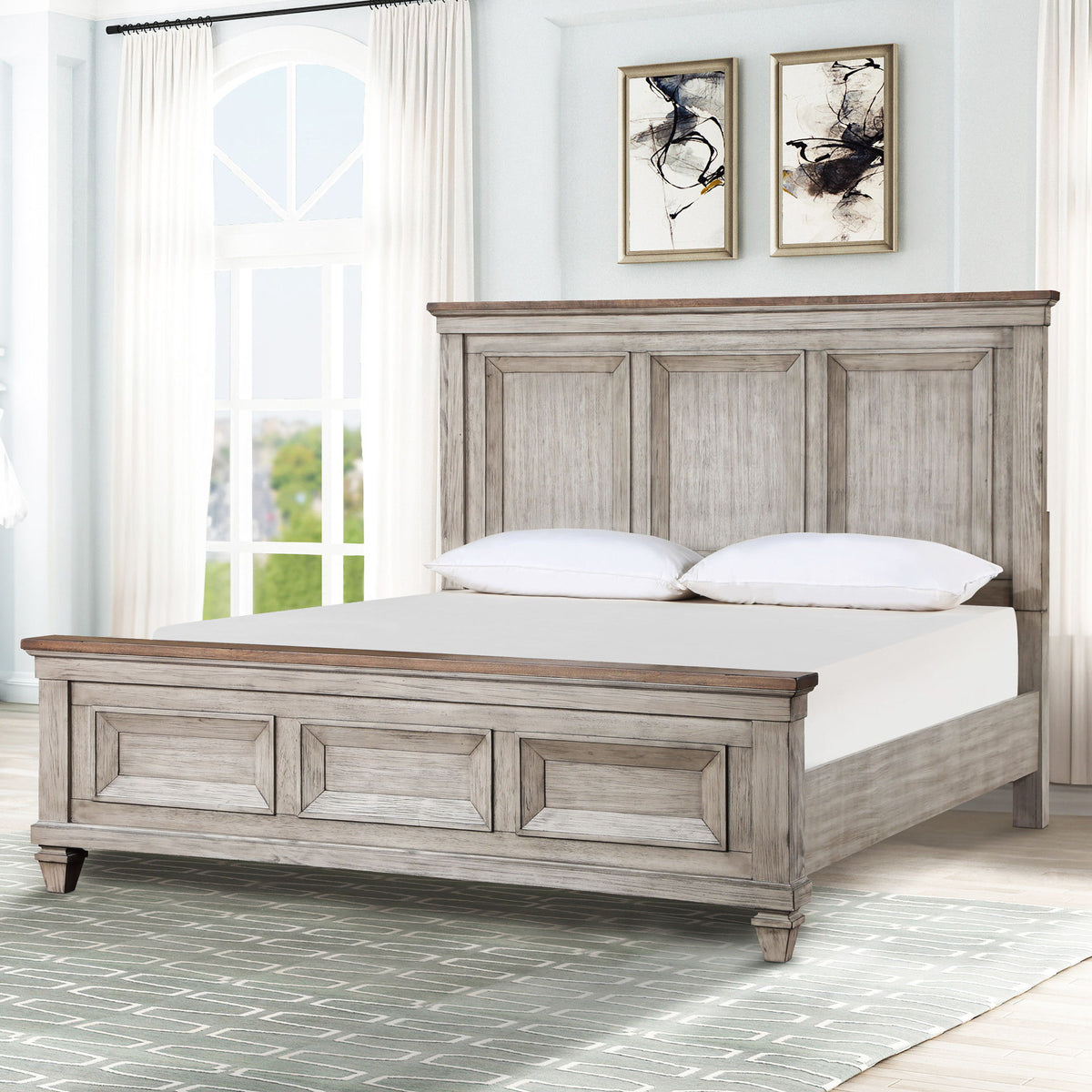 Mariana - 5/0 Queen Headboard - Vintage Creme