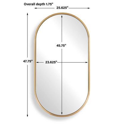 Torrado - Oval Mirror - Brass