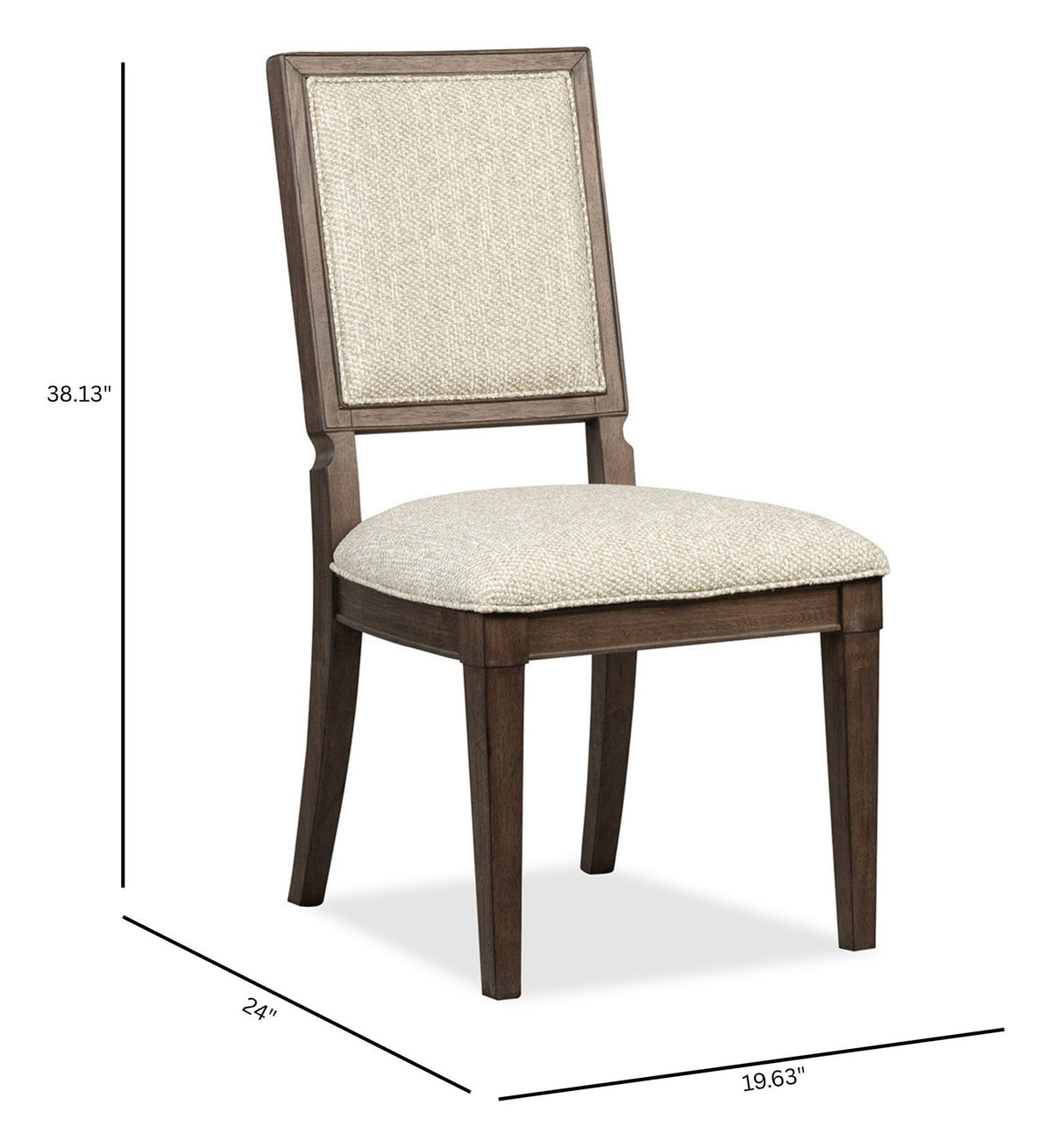 Jubilee - Upholstered Side Chair (Set of 2) - Brown / White