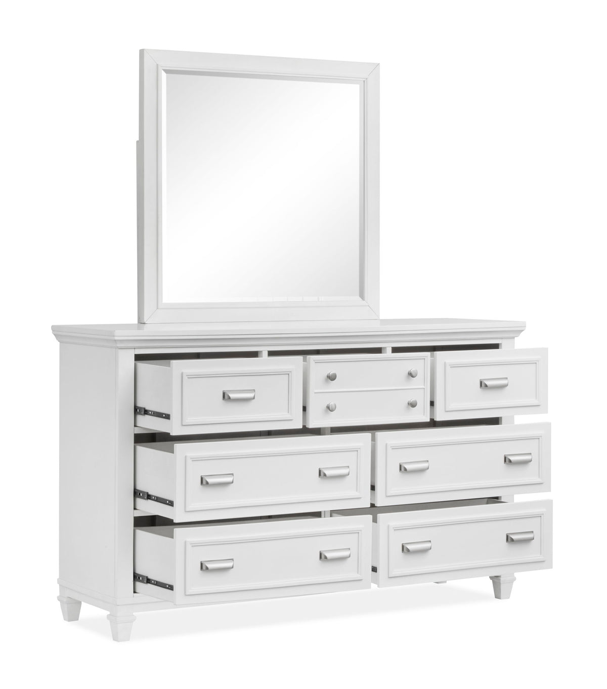 Charleston - Drawer Dresser With Landscape Mirror