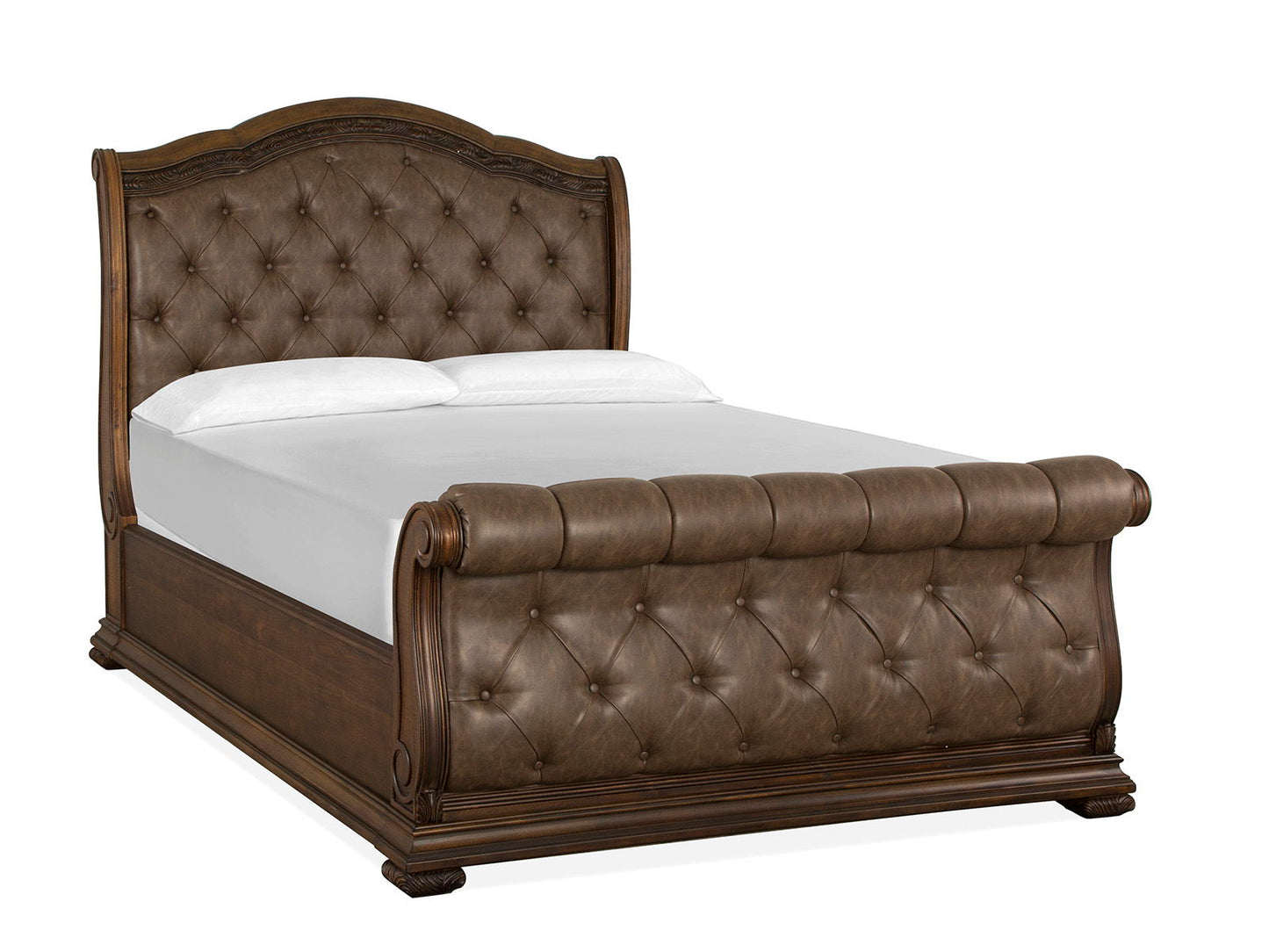 Durango - Queen Sleigh Upholstered Headboard - Willadeene Brown