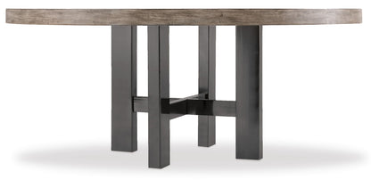 Curata - 72" Round Dining Table - Dark Gray
