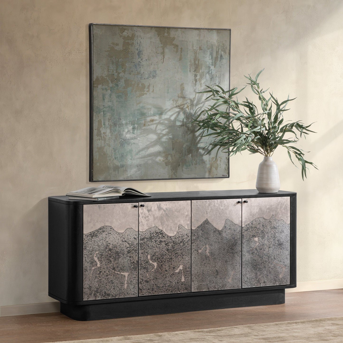 Sequoia - 4 Door Cabinet - Oxide Smoke