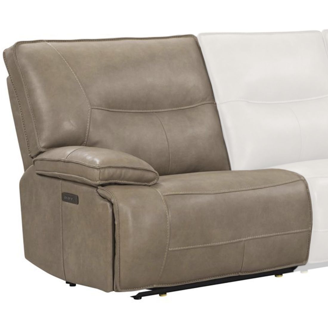 Gladiator - Power Left Arm Facing Zero G Recliner - Genova Mocha