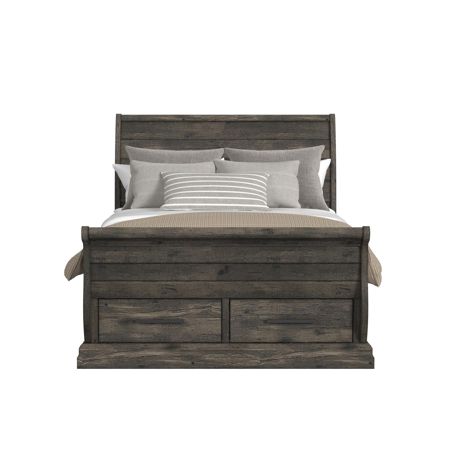 Park Ridge - Queen Sleigh Headboard - Charcoal