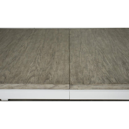 Cora - Rectangular Leg Dining Table - Cloud / Fog