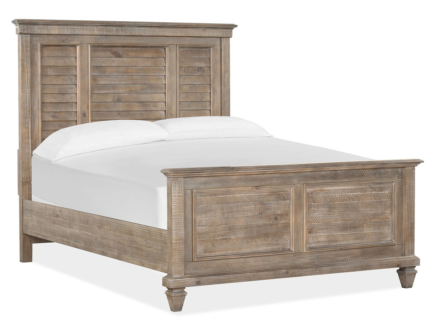 Lancaster - Queen / King Shutter Panel Bed Rails - Dovetail Gray