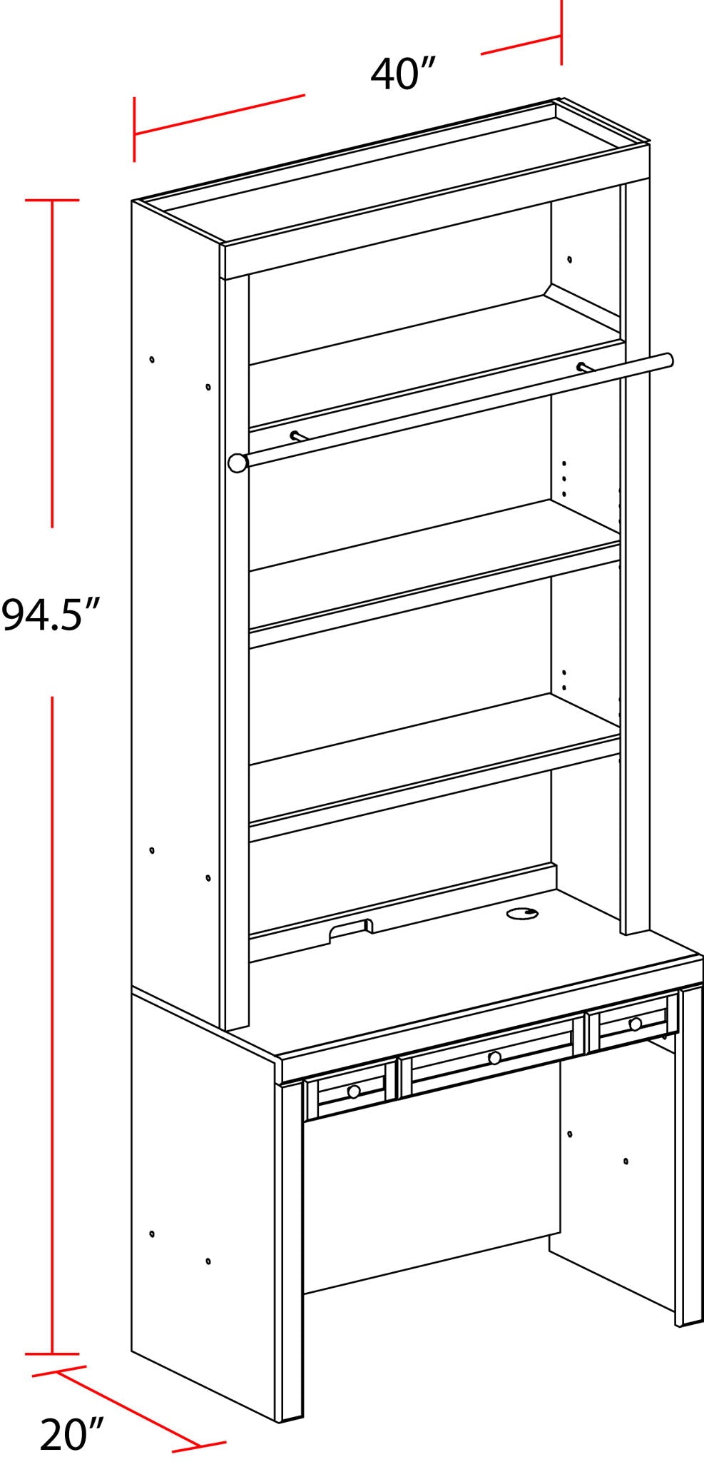 Catalina - Library Desk