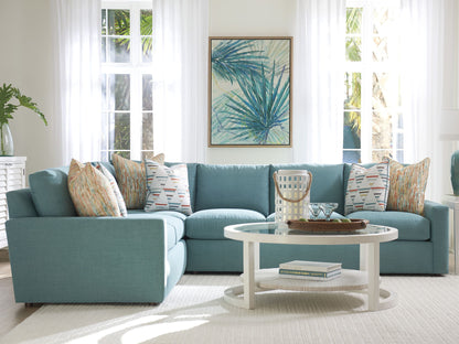 Ocean Breeze - Pompano Round Cocktail Table - White