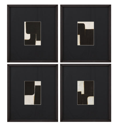 Desert Fragments VI Framed Print - Black / White