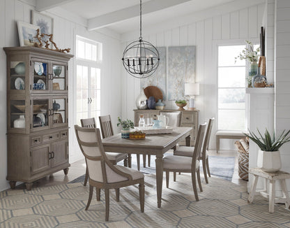 Lancaster - 8 Piece Extendable Rectangular Dining Table Set