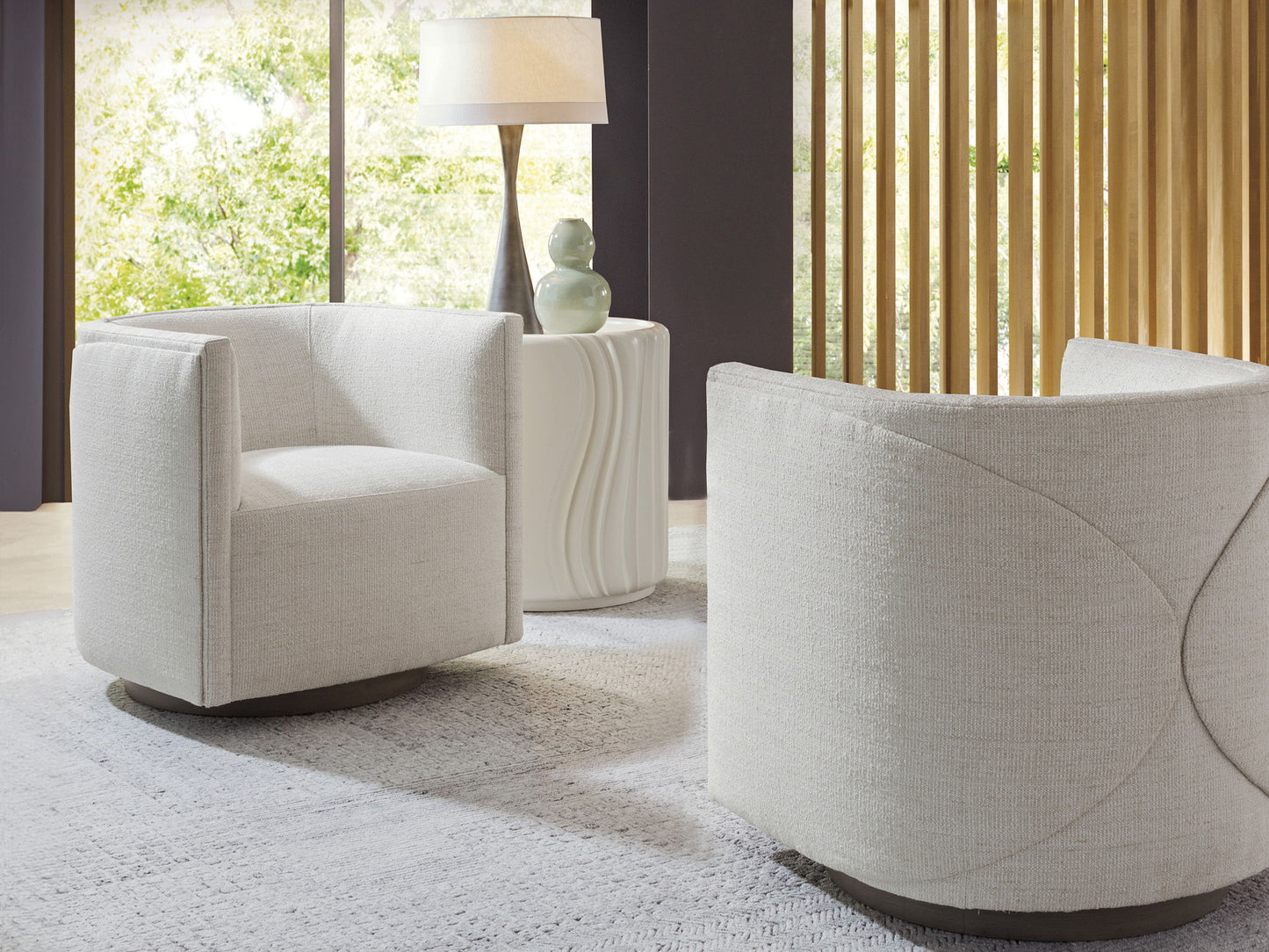 Artistica Upholstery - Ingrid Leather Swivel Chair