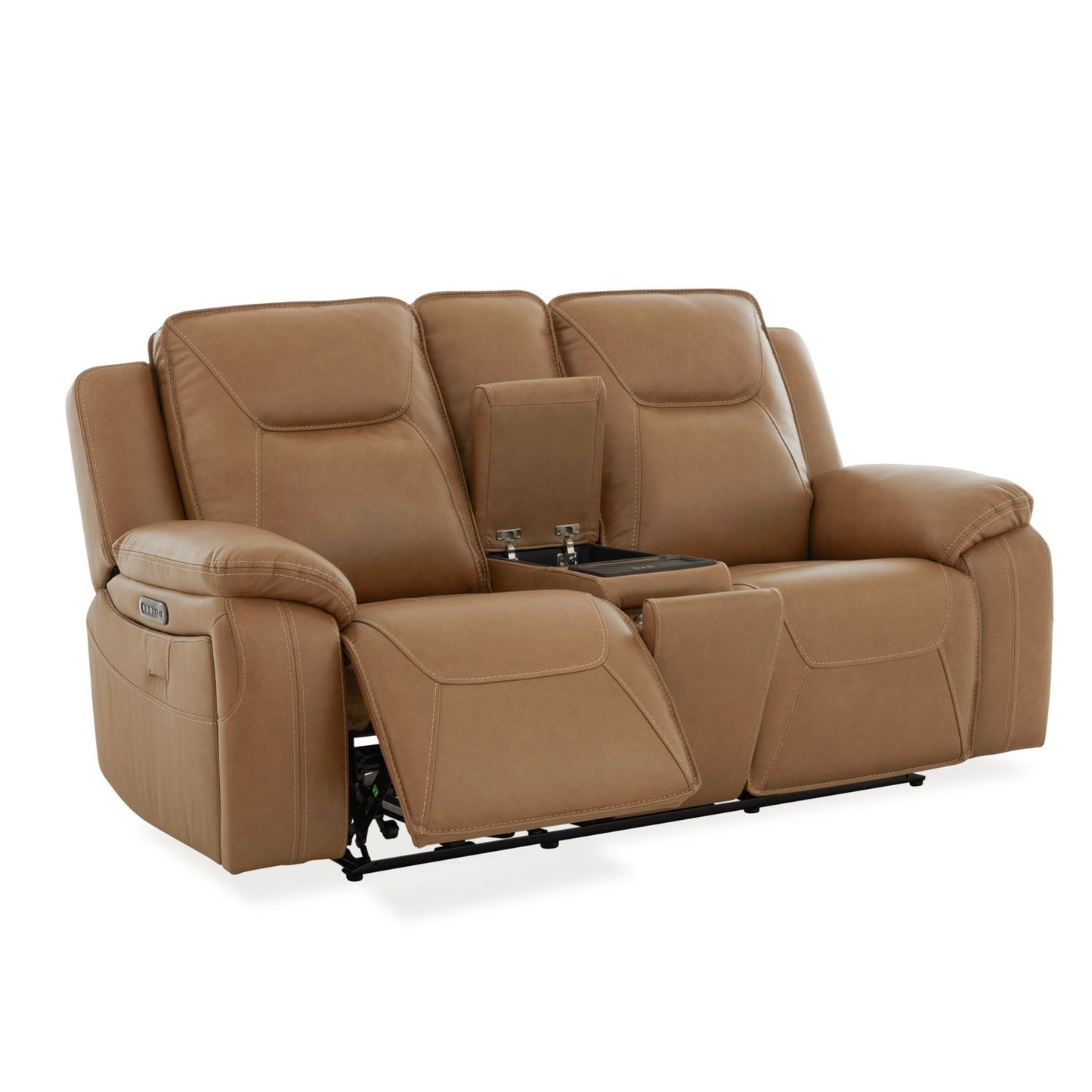 Callihan - Loveseat With Console P3 & ZW - York Butternut