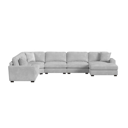 Arizona - Modular LHF Armchair With 1 Pillow 20" - Steno Stone
