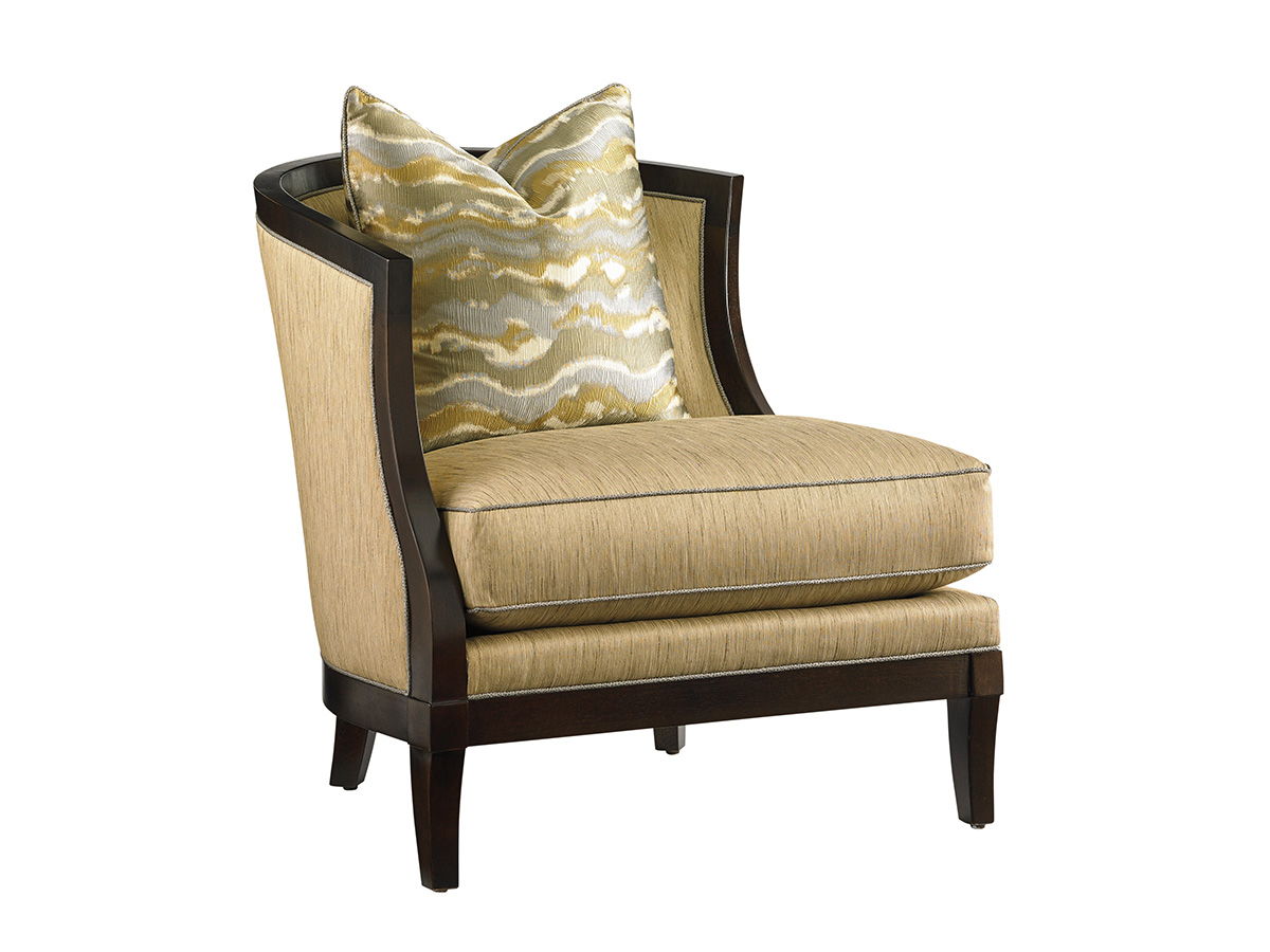 Lexington Upholstery - Garland Left Arm Facing Chair - Light Brown / Dark Brown