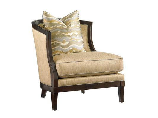 Lexington Upholstery - Garland Left Arm Facing Chair - Light Brown / Dark Brown