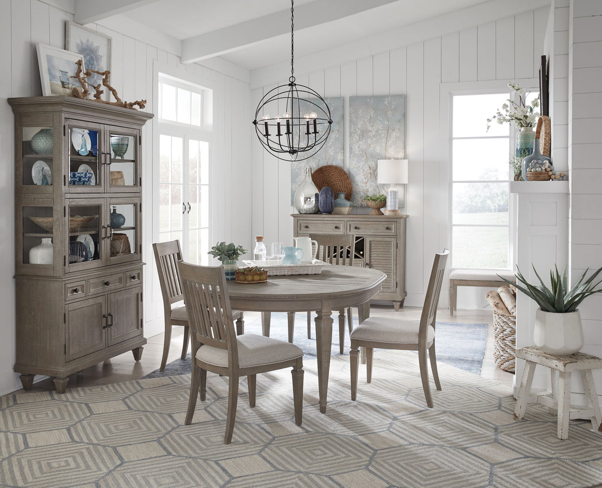 Lancaster - Extendable Round Dining Table Set