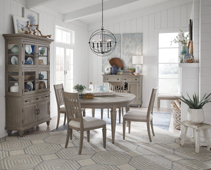 Lancaster - Extendable Round Dining Table Set