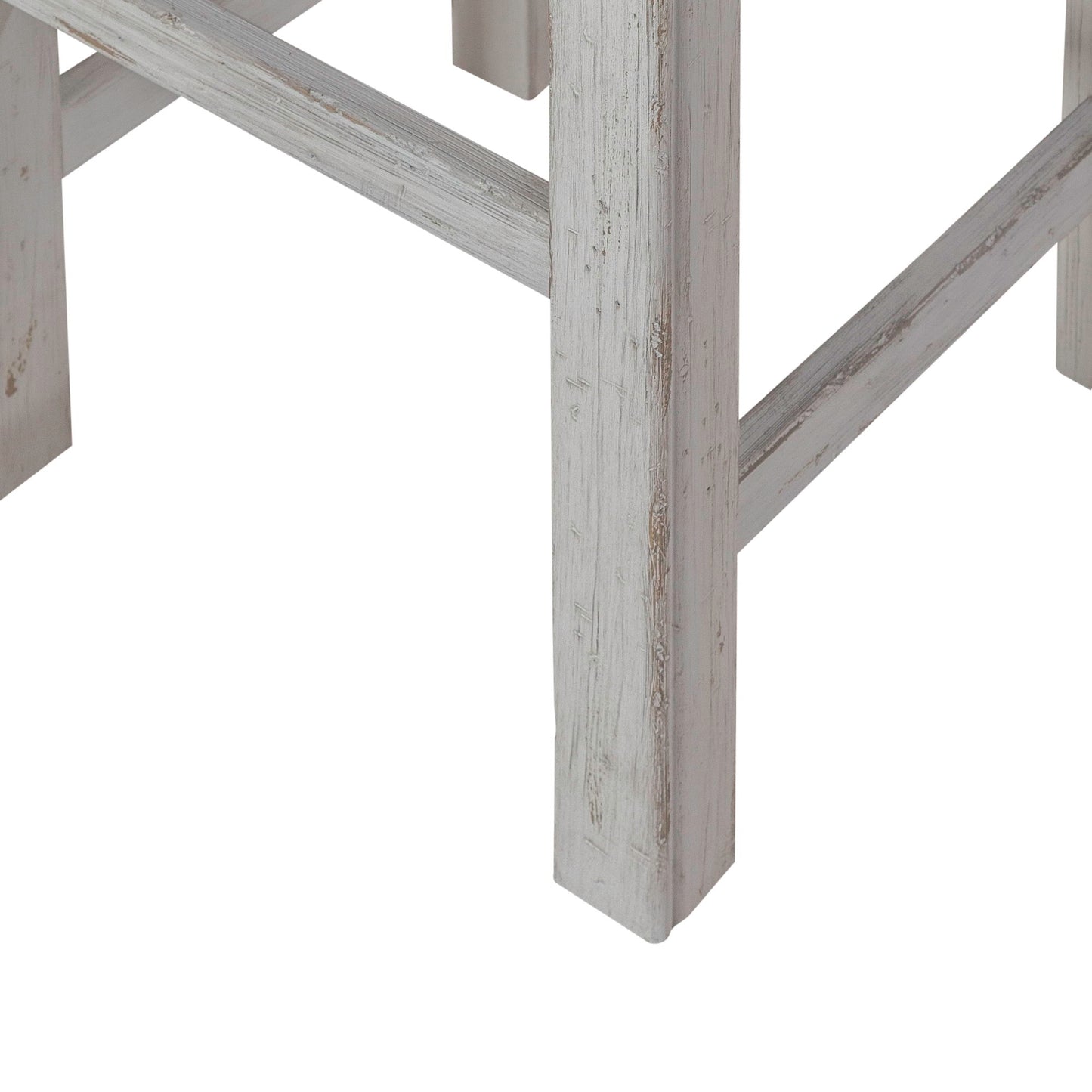 River Place - Console Stool - Riverstone White & Tobacco