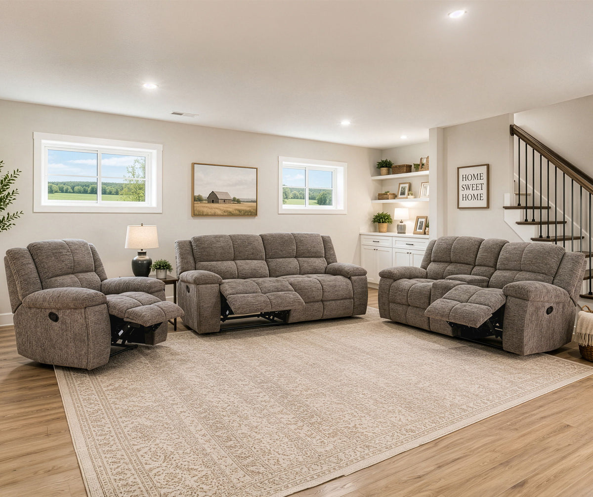 Buster - Manual Reclining Console Loveseat