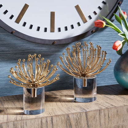 Aga - Modern Sculptures (Set of 2) - Gold