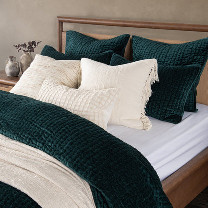 Bari - Velvet Sham - Emerald