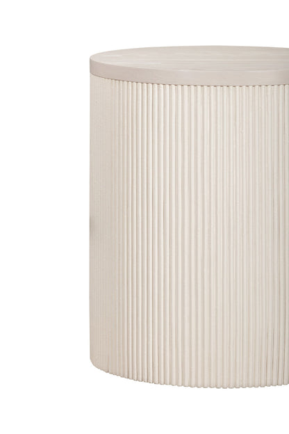 Lena - Dining Table Base - Washed White Oak