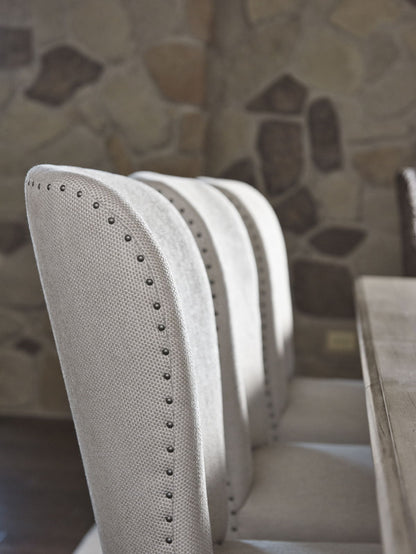Oyster Bay - Baxter Upholstered Side Chair - Pearl Silver