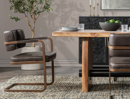 Brinton - 80" Dining Table - Acorn Brown