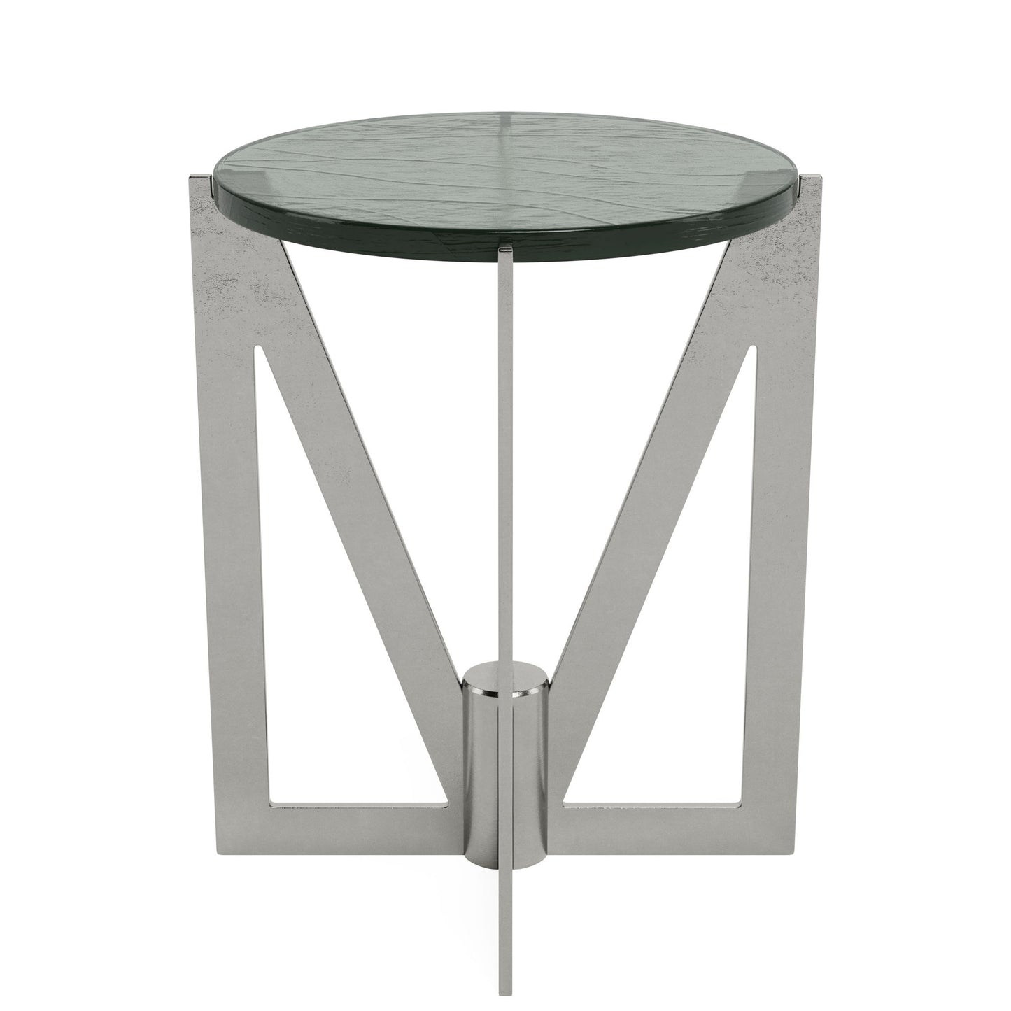 Jano - Round End Table Base - Gray