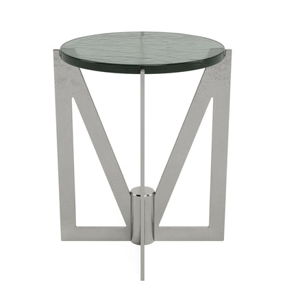 Jano - Round End Table Top - Gray