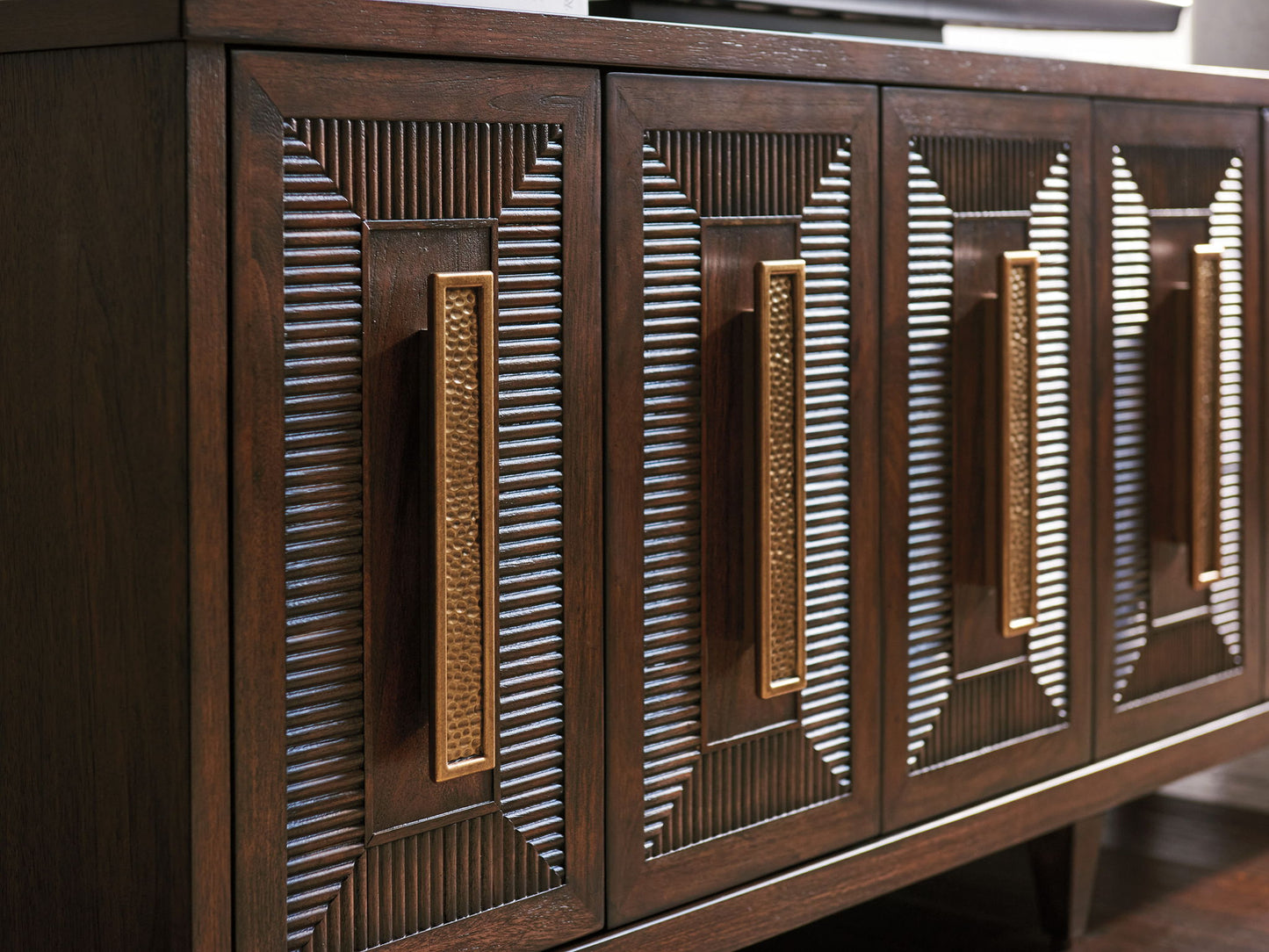 Silverado - Modesto Media Console - Dark Brown