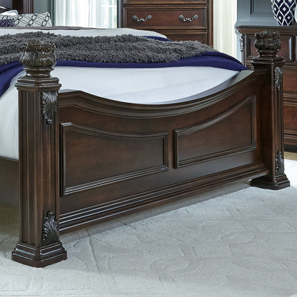 Messina Estates - King Poster Footboard - Cognac