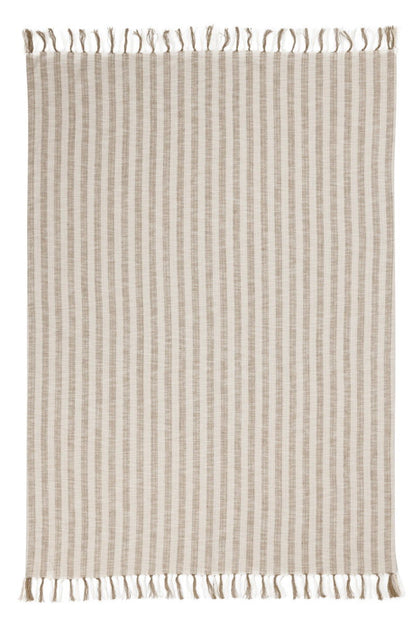 Linna - 50" x 70" Throw - Ivory / Natural