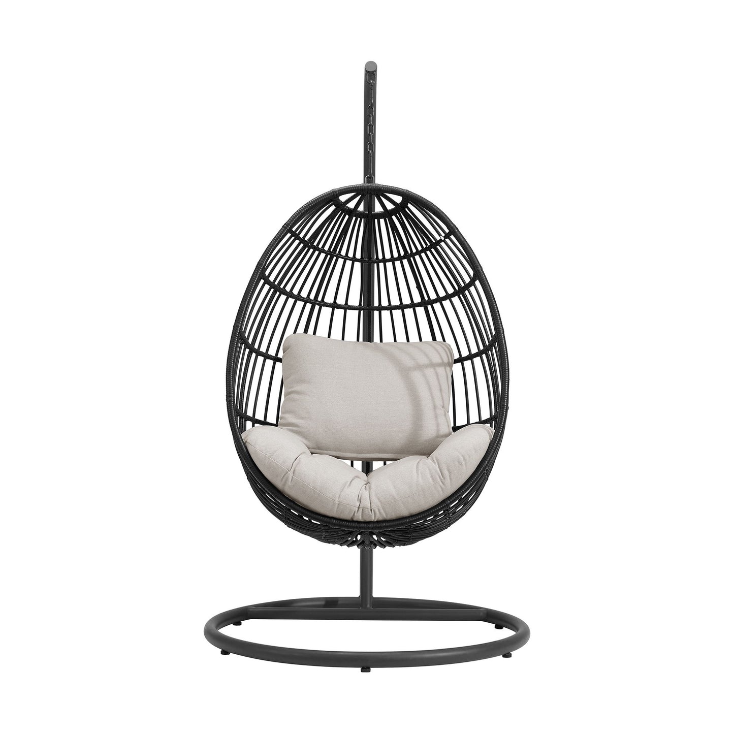 Playa - Swing Egg Chair - Dark Gray / Beige