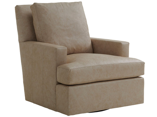 Lexington Leather - Eastwood Leather Swivel Chair - Light Brown