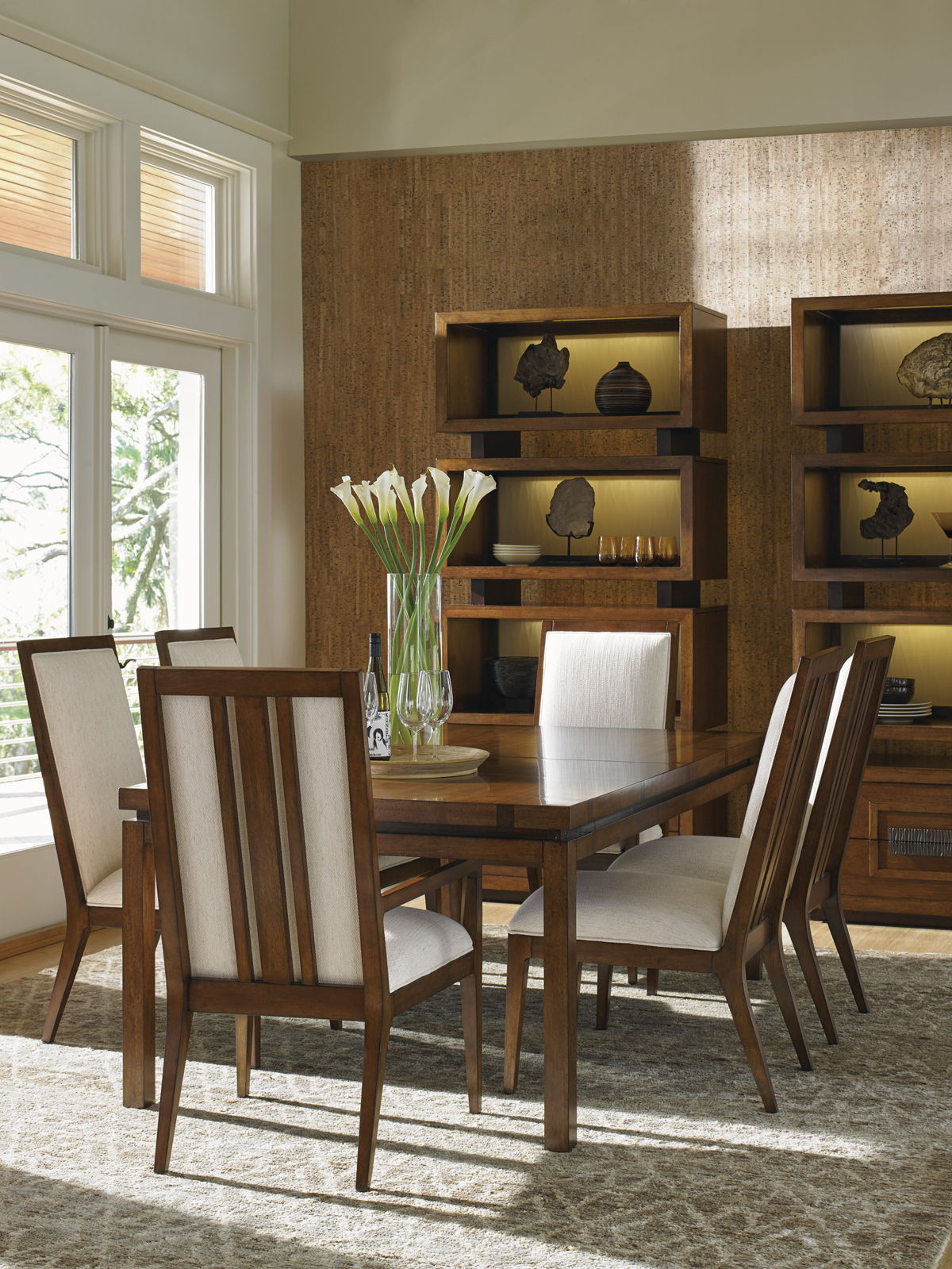 Island Fusion - Marquesa Rectangular Dining Table - Dark Brown