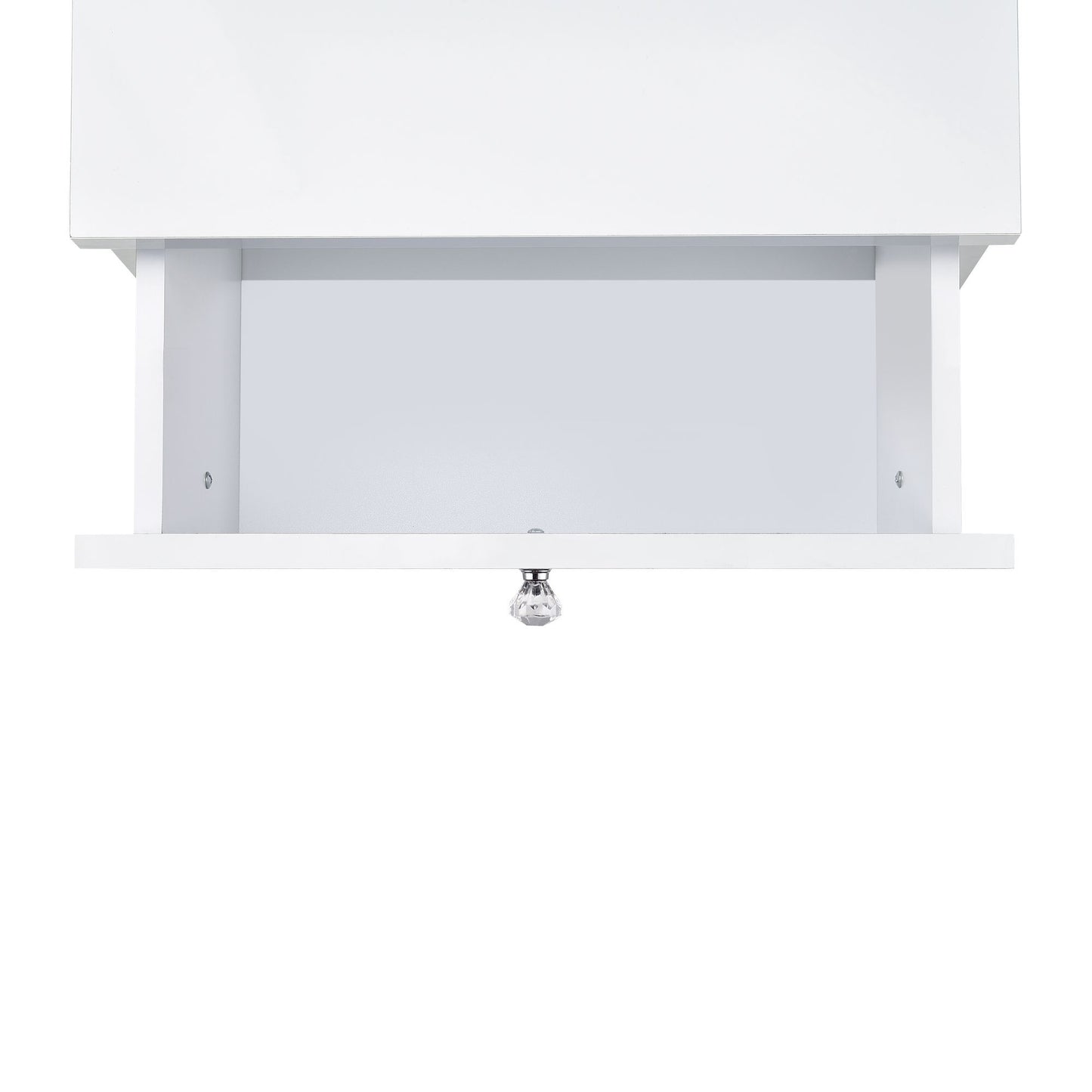 Vancouver - Floor Mirror With Storage - White