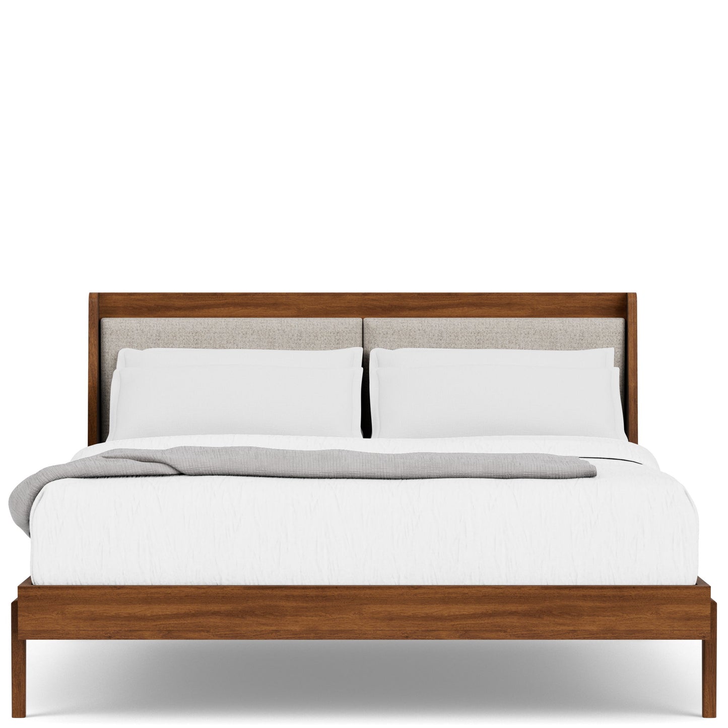 Elsie - Queen Platform Footboard And Rails - Dark Brown