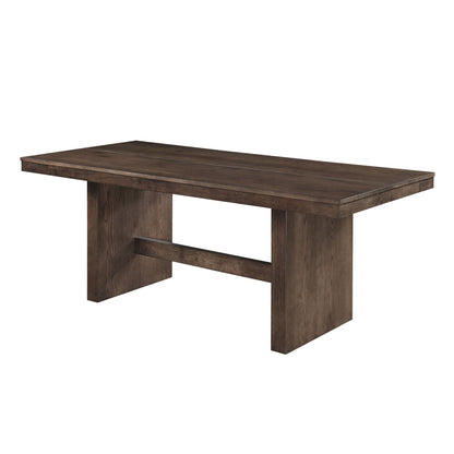 Kody - Rectangle Dining Table Base - Dark Walnut